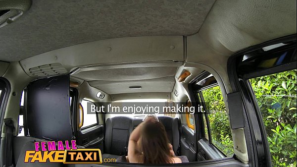 Female Fake Taxi Busty blonde licks her first pussy