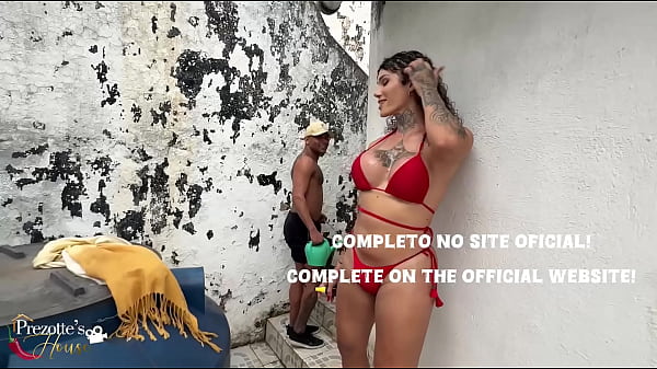 Sabrina Prezotte dando muito pro seu jardineiro o Pretin Riscado vejam completo, assine já.