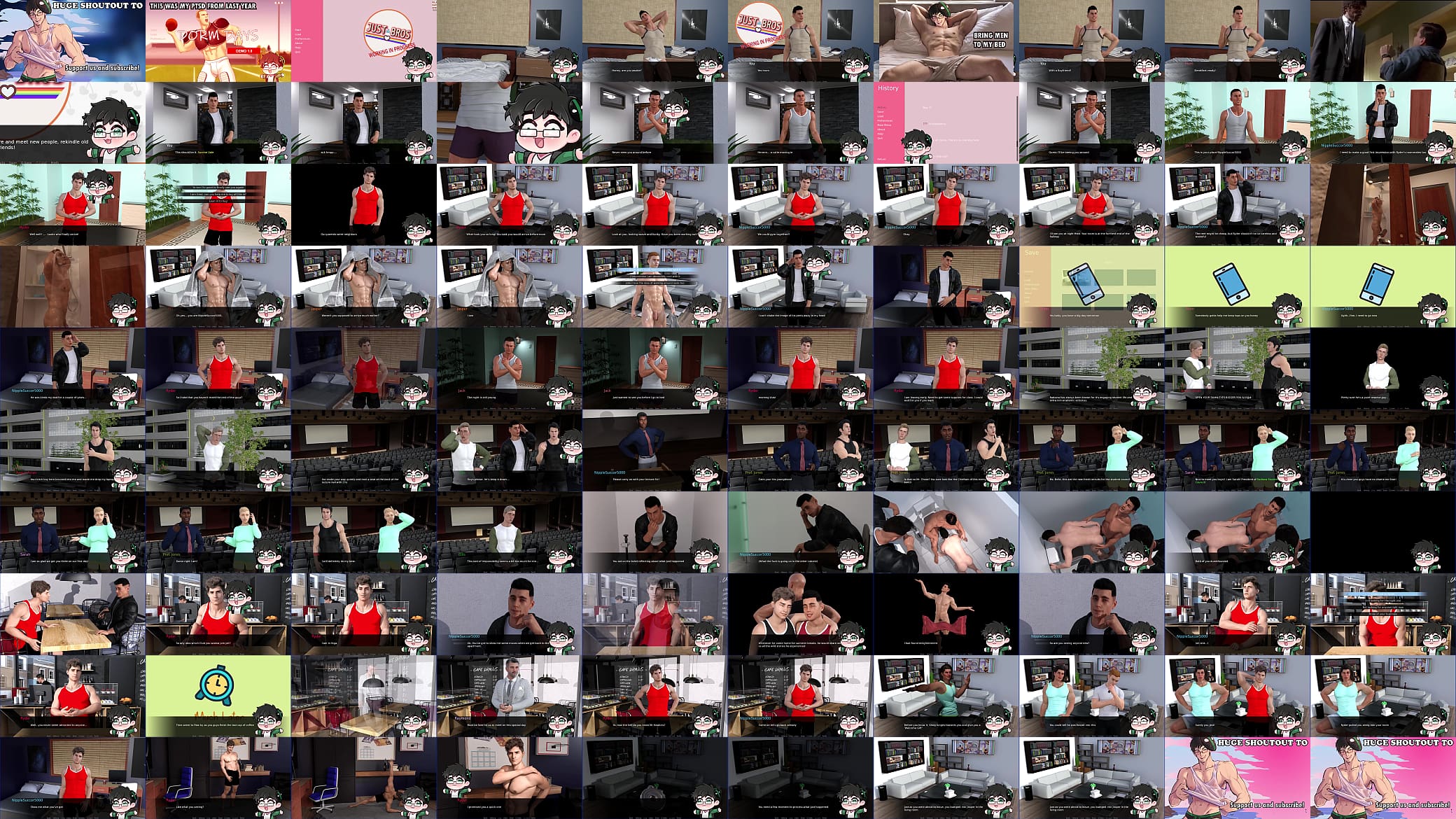 COLLEGE BROMANCE FANTASIES ASSEMBLE | Just Bros | 12 Days of Yaoi 预览图