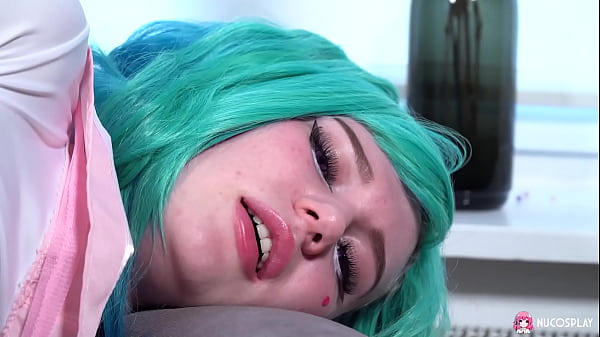 Solo cosplay girl Leyla Lure fucked herself so hard with dildo in many positions.