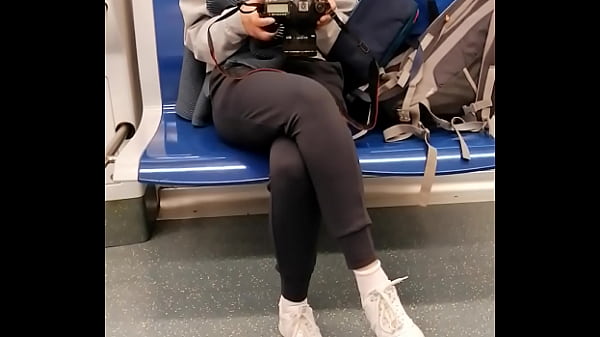 Candid blonde girl without mask busted by security