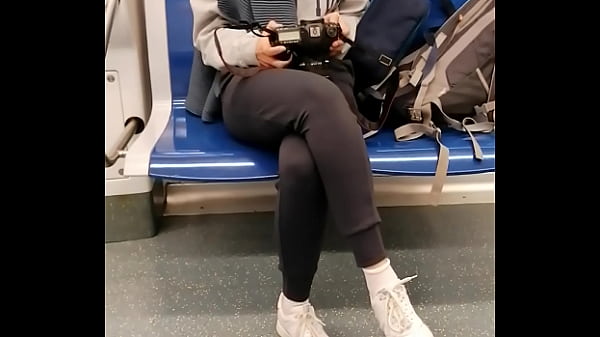 Candid blonde girl without mask busted by security