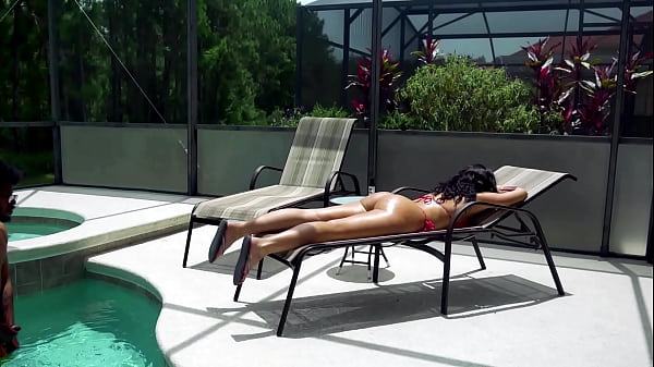 Sexy Helena Price Seduces Her Pervert Step Son by the Pool BBC