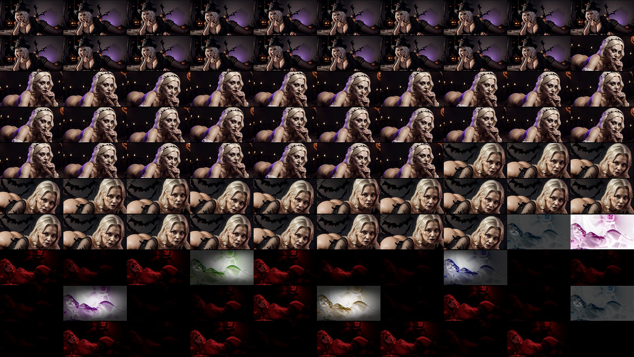Very Hot Spoky Granny GILF grandma posing for halloween AI Porn Art 3D 预览图