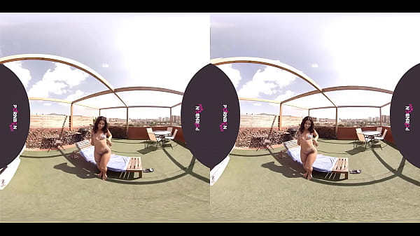 PORNBCN VR 4K | A young woman masturbating outside her terrace until she squirts. Jade presley | Virtual Reality voyeur 180