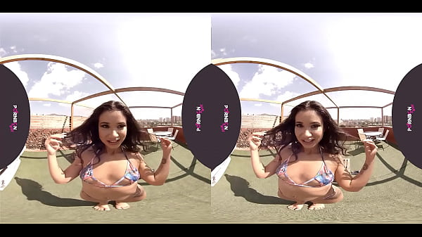 PORNBCN VR 4K | A young woman masturbating outside her terrace until she squirts. Jade presley | Virtual Reality voyeur 180