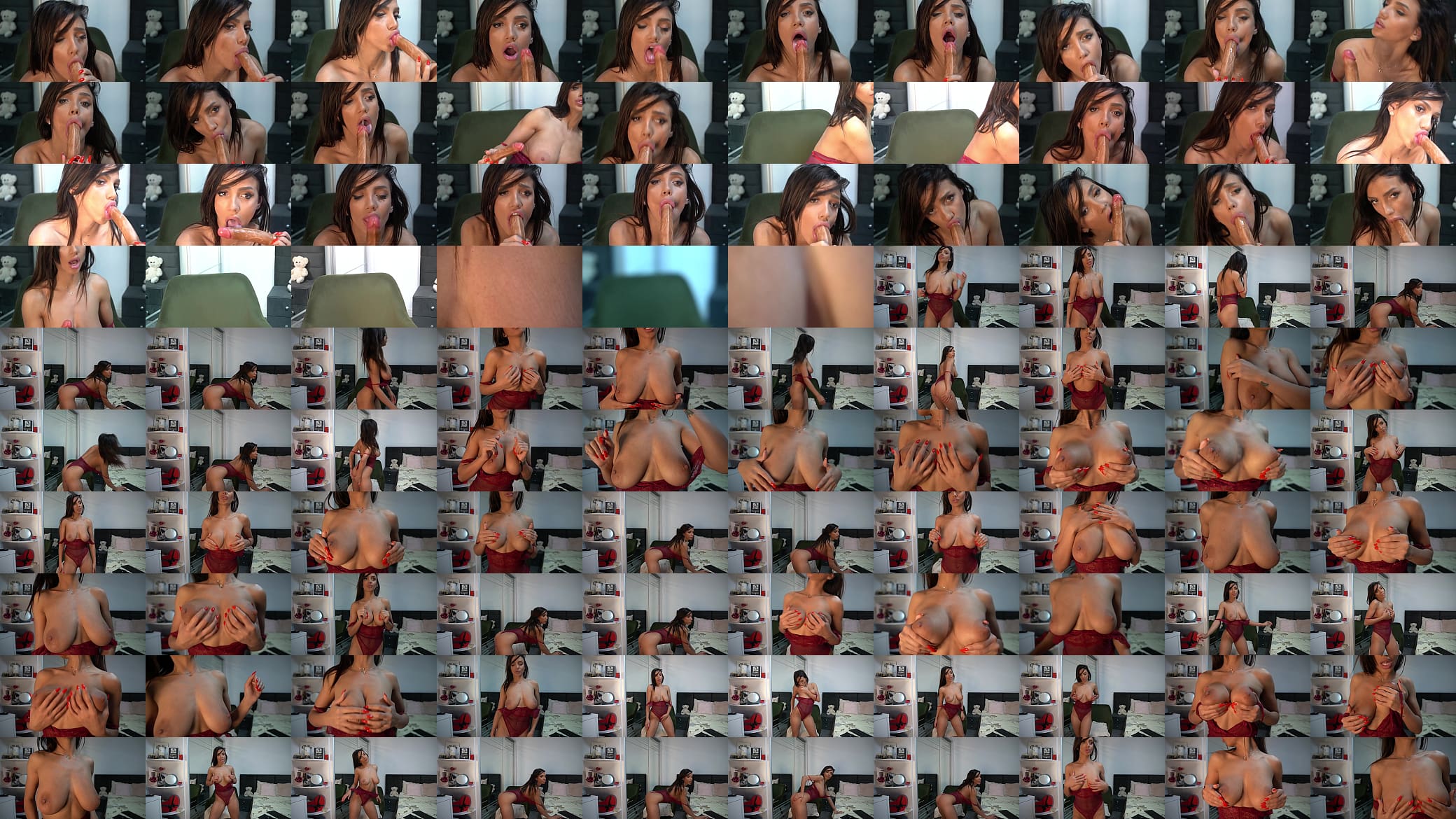 Big boobs Hot Latina tits play and closeup blowjob 预览图