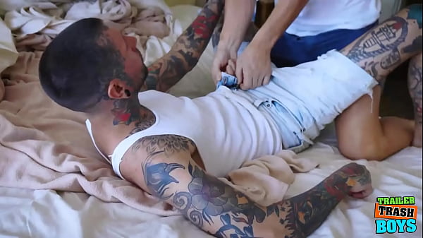 Download Video - TRAILERTRASHBOYS Inked Ryan Sebastian Fucked By Cade Cooper