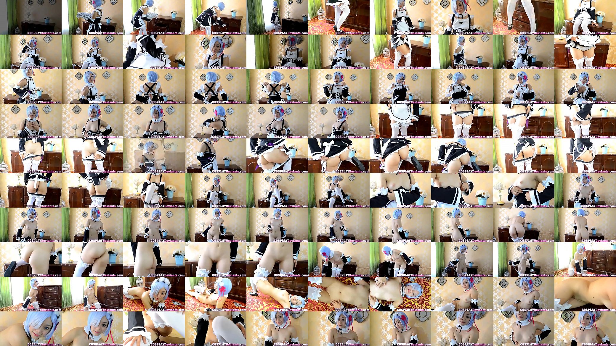 Rem Re Zero Hitomi Locks cosplay 预览图