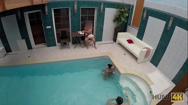 HUNT4K. Sex adventures in private swimming pool