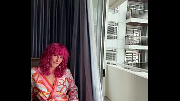 masturbating right by the window... I wonder if anyone outside can see me