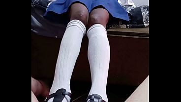 White Teacher got shoe job for increased grades by his black student ( hot foot porn series ) 5 min