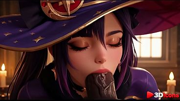 This babe in a Halloween costume really loves feeling a big black cock in her ass.[AI]