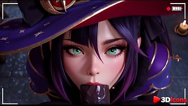 This babe in a Halloween costume really loves feeling a big black cock in her ass.[AI]