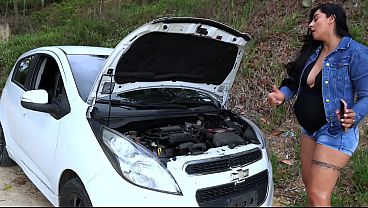 A girl's car breaks down and I fix it in exchange for sex