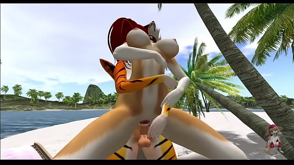 Beach fun and fuck with sexy fennec furry