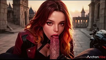 マヴイカは私に彼女のかっこいいバイクと彼女のきついおまんこを見せてくれた[AI]