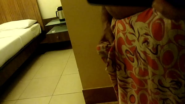 Wear and Cum in Satin silk saree of neighbor 3