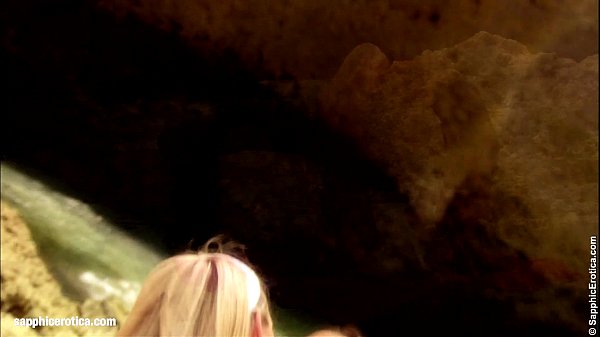 Sharon and Lola from Sapphic Erotica lesbian sex action on the beach