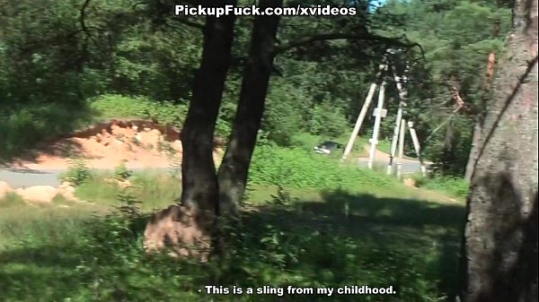 beautiful girl fuck in the mouth by the road