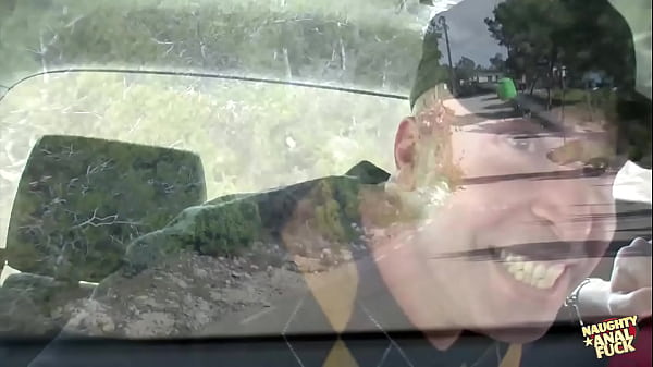 Pickup truck rocks like crazy as young couple has wild anal sex in the woods