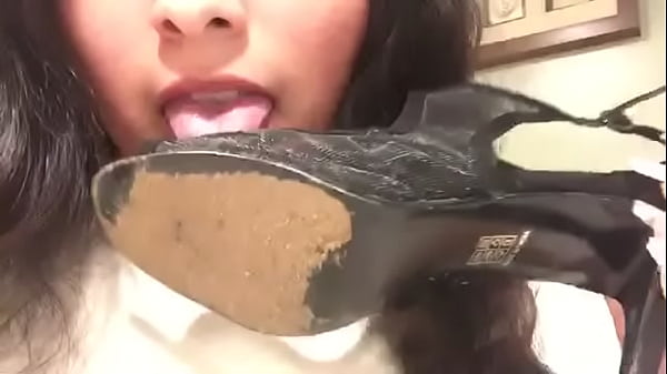 Feet shoe lick
