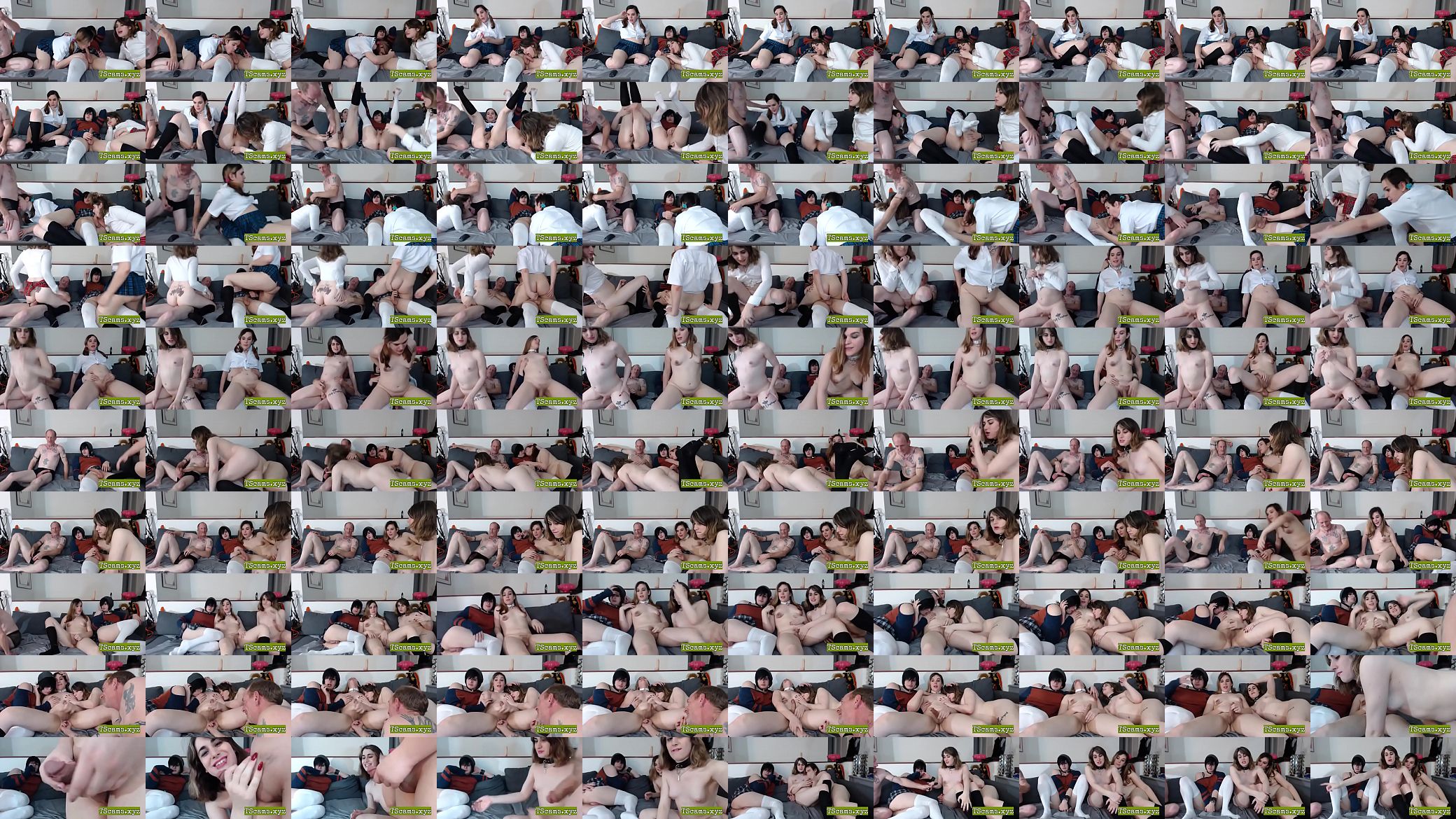 Three slutty traps and mature male 4some - TScams.xyz 预览图