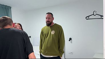 Download Video - A chubby Spanish girl meets her boyfriend's family and ends up getting fucked in the ass by three huge cocks and pissed on by them