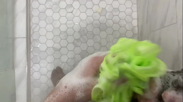 Stepbrother sneaks in bathroom while stepsister shower, she caught him spying and made him get in, her ass is so fat and pussy is so wet she will make you cum quick