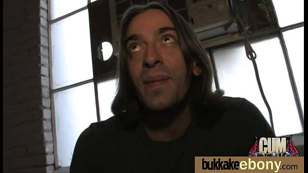 Ebony gets group cumshots 17