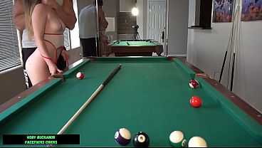 Tight Teen Kinsley Kane Fucked Hard From Behind On A Pool Table