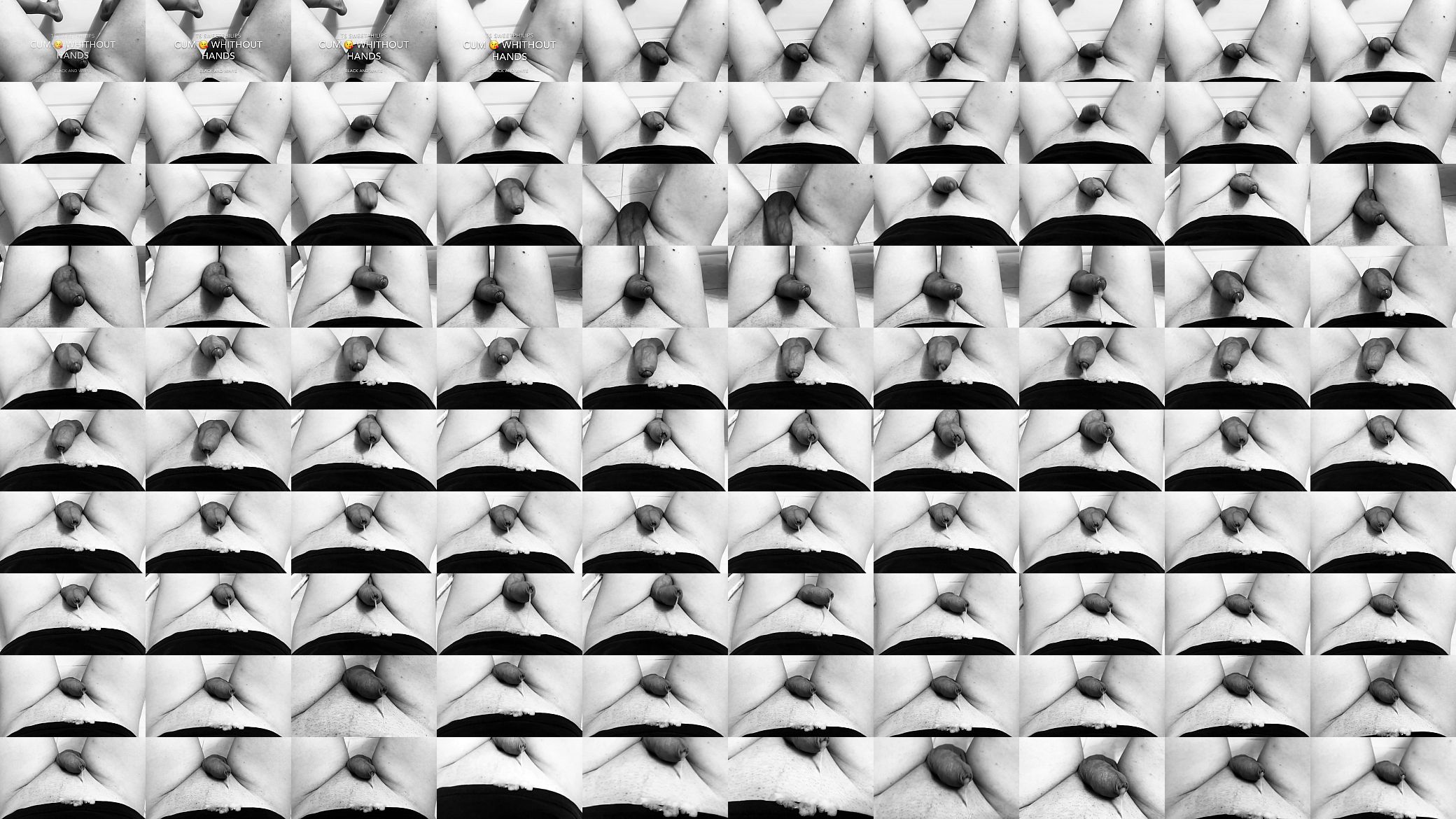 Ts Sweetphilips Cums Whithout Hands - White and Black 预览图
