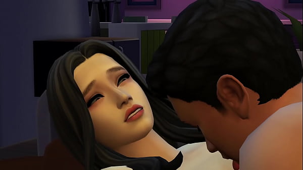 Japanese black-haired couple's sticky and intense sex  SIMS4 Wickedwhim