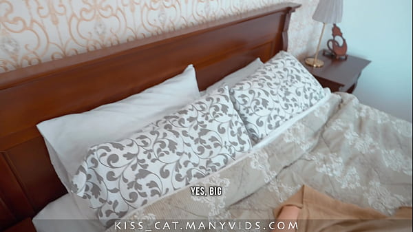 DAY 4 - Step mom share bed in hotel room with Step son - Surprise fuck creampie for Step mother!