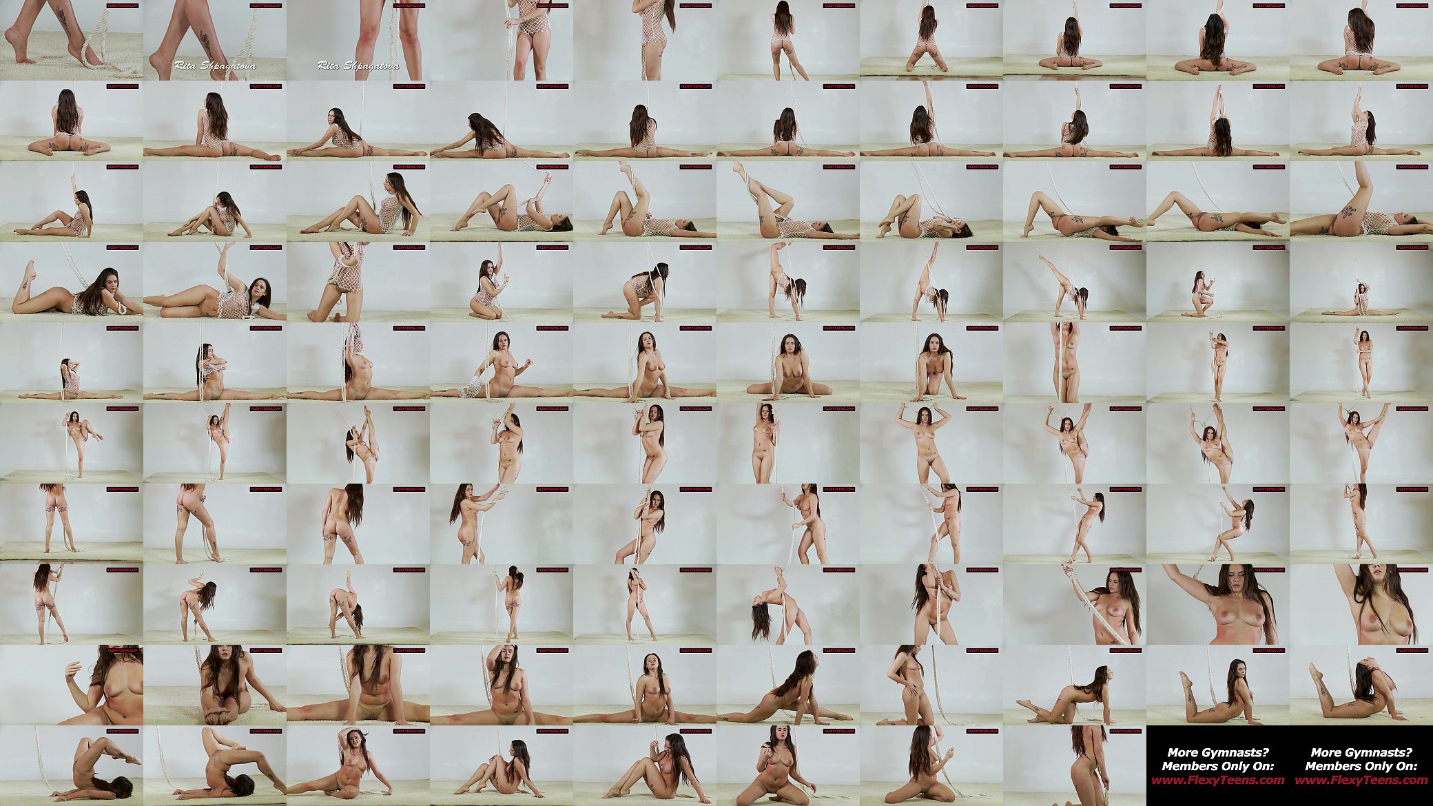 Chubby gymnastics and sexy spreads continue with Shpagatova 预览图