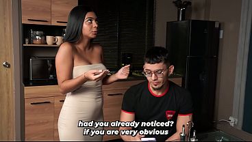 Fucking my sexy brunette stepsister is the best part of living together—especially when no one else is home! - What a great fuck