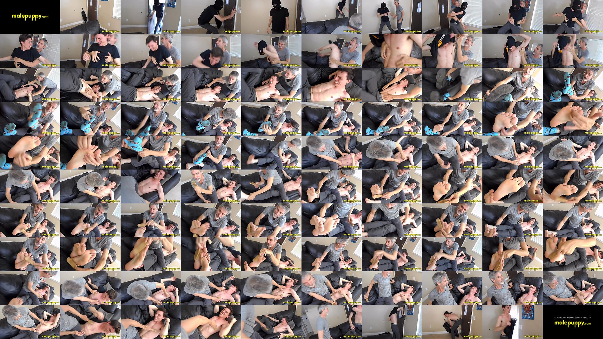 Richard got rubbed and tickles burglar Aiden Valentine on the ribs and his bare feet 预览图