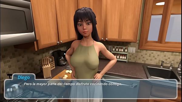 9- step SISTER and BROTHER cook TOGETHER | Happy Summer Rosie | gameplay | Visual Novel in Spanish | video game PORN