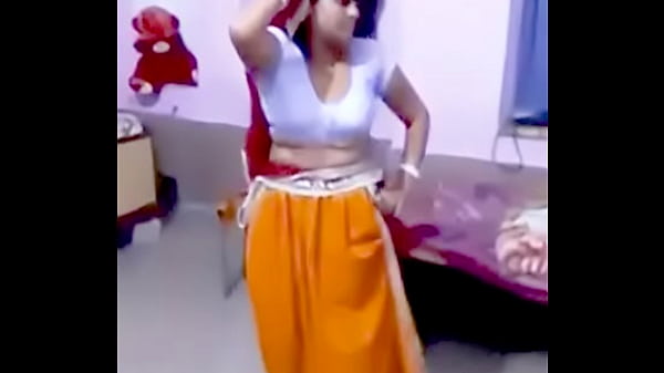 White Blouse yellow petticoat Desi Model Dance. mp4