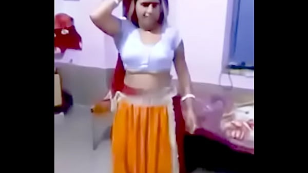 White Blouse yellow petticoat Desi Model Dance. mp4