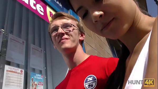 HUNTK. Hot chick is riding cock for money