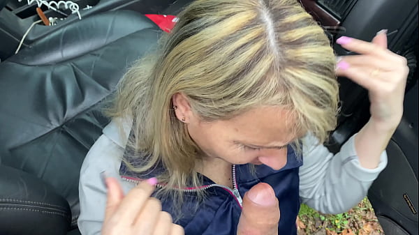 The slut likes to suck cock and get her ass fucked outdoors