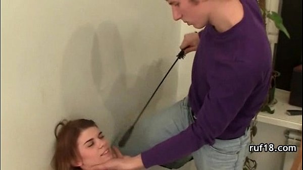 Playful teen introduced to hard bdsm sex