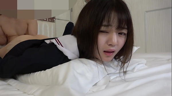 Download Video - Uncensored&comma; 18-year-old Japanese beauty&period; Slender and cute&period; Beautiful shaved pussy creampie sex 1&period; Uniform cosplay