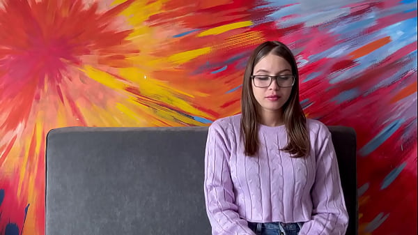 AndresAcostaXXX - Latina College Student with Glasses Fucks Professor to Pass Her First Year English Class