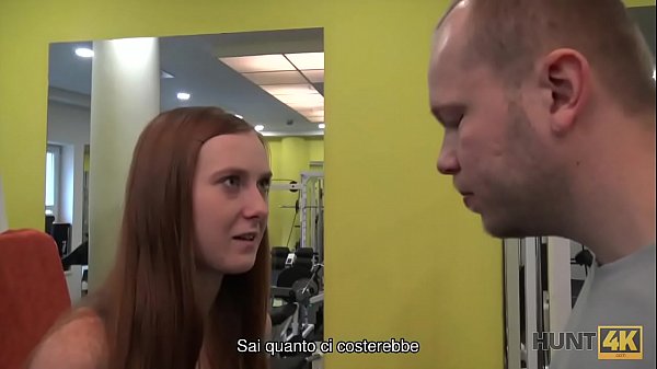 HUNT4K. Naive bunny in the gym has sex with a rich male