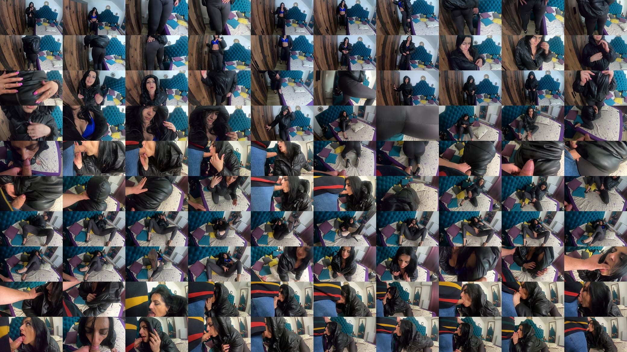 Leather Leggings &amp; Downjacket Blowjob &ndash; Cameltoe, Cum &amp; Broken Heels 预览图