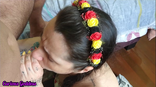 Curious Goddess - German girl sucking dick after Oktoberfest