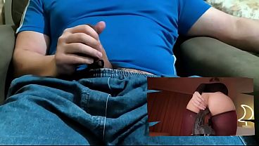 React: BBC barely fits in my tight pussy. Slutty girl twerking