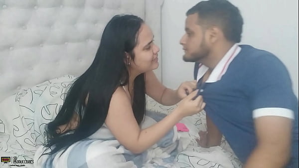 I seduced my stepbrother to fuck my pussy so he could stay with me all night